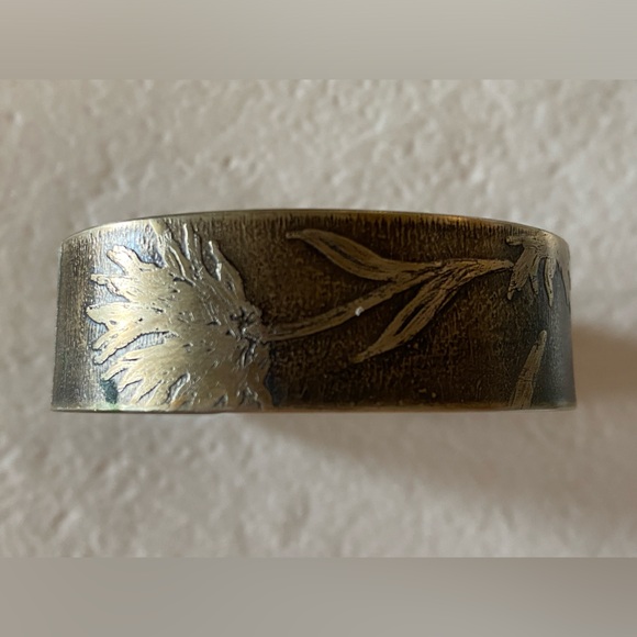 Embossed Bronze Cuff - Picture 4 of 7